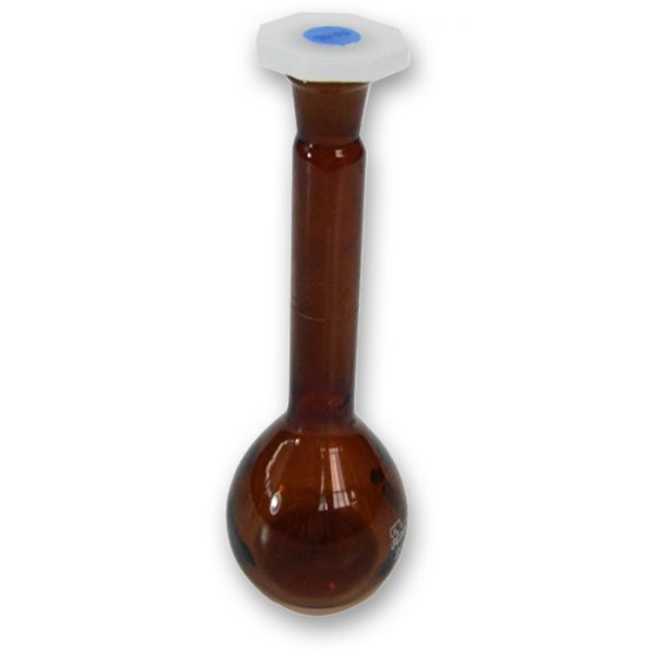 Balão volumétrico Ambar rolha polietileno 500 ml - 1622a-500