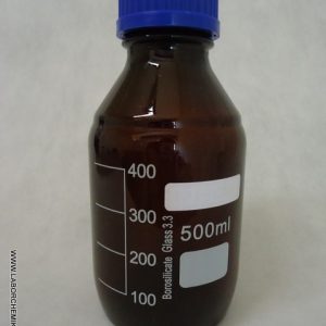 Frasco Reagente Vidro Neutro C/Tampa Rosca AMBAR - 100 ml