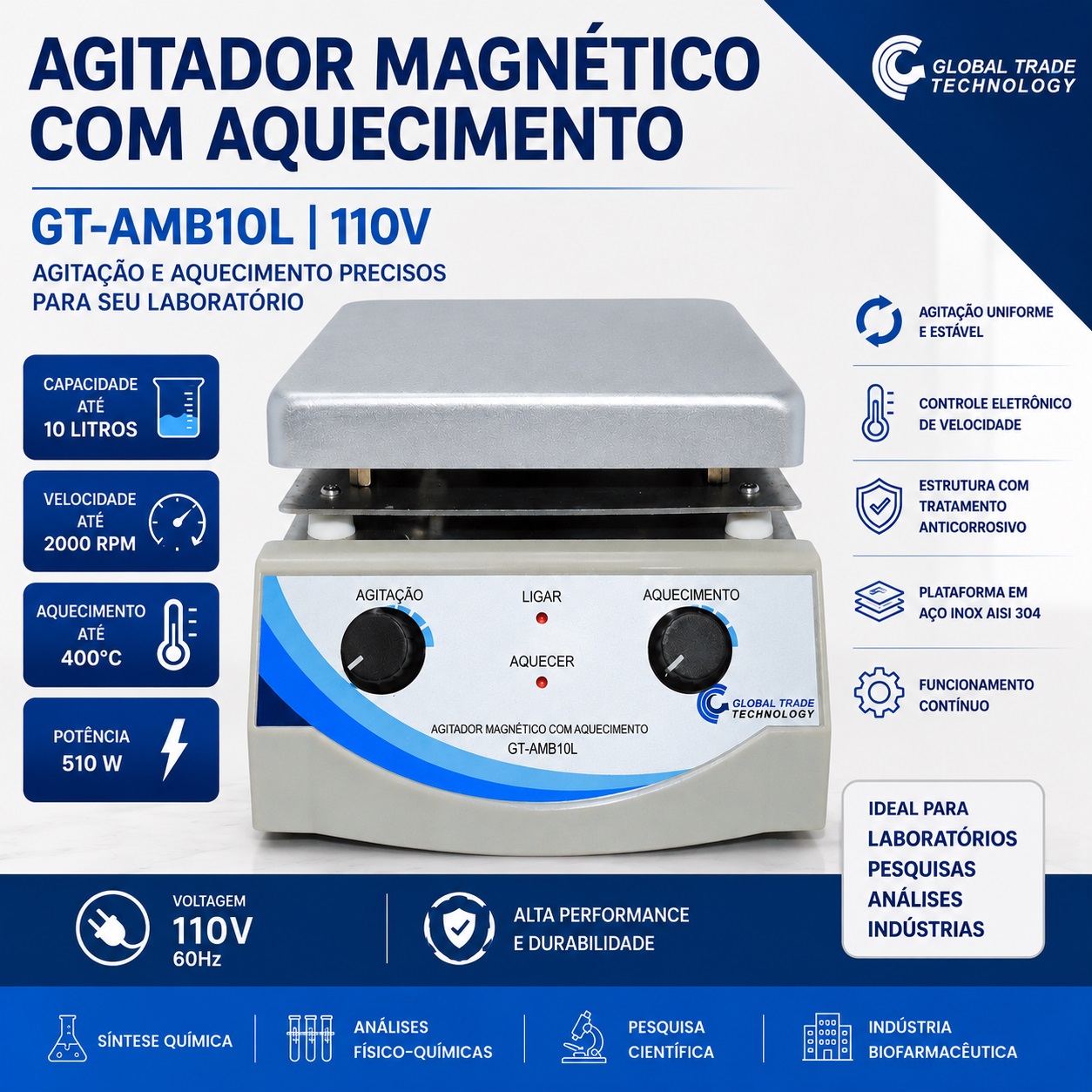 agitador gtamb-10l 110v folder gpt 2