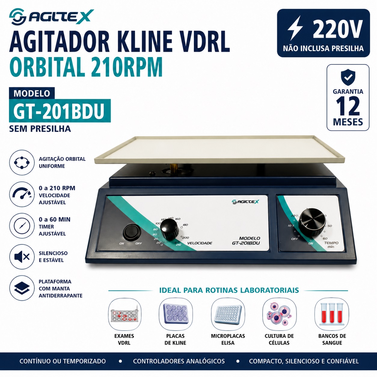 agitador gt201 bdu 220v folder gpt