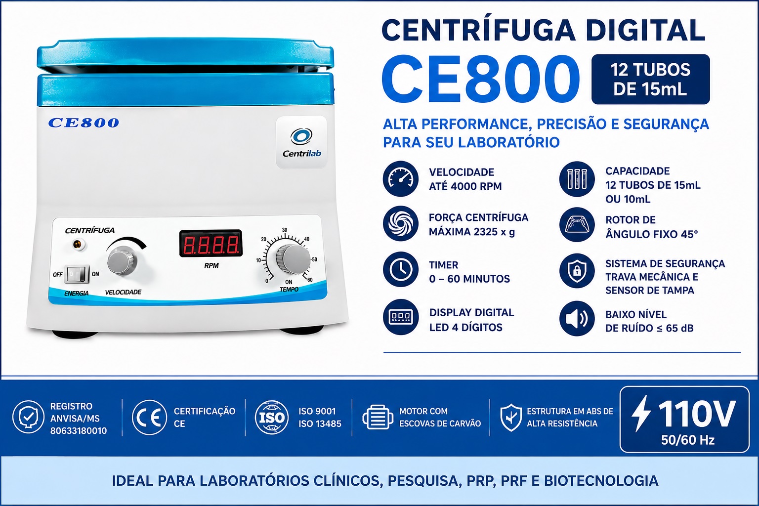 centrifuga digital ce800 110v folder gpt