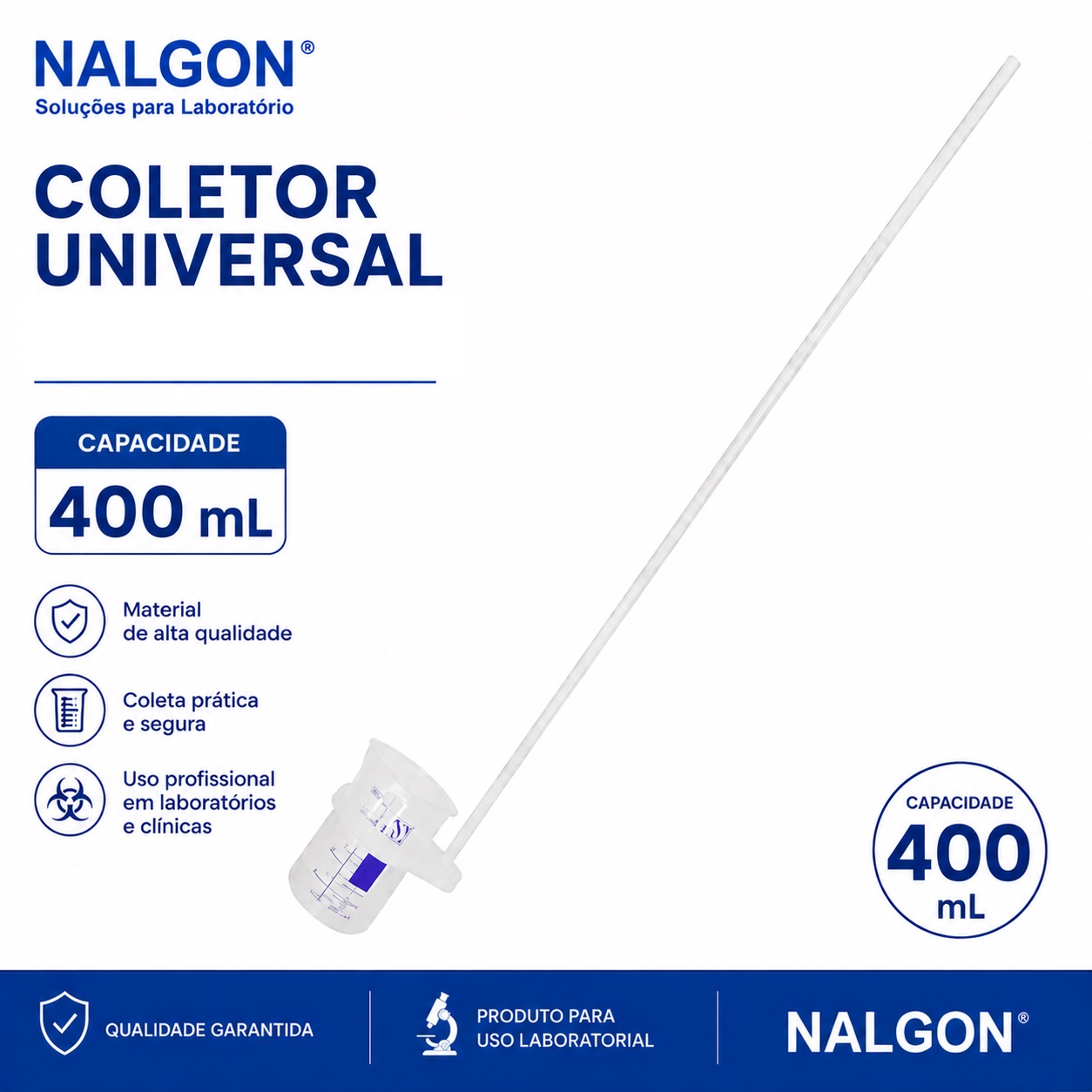 coletor amostra 400 ml folder gpt