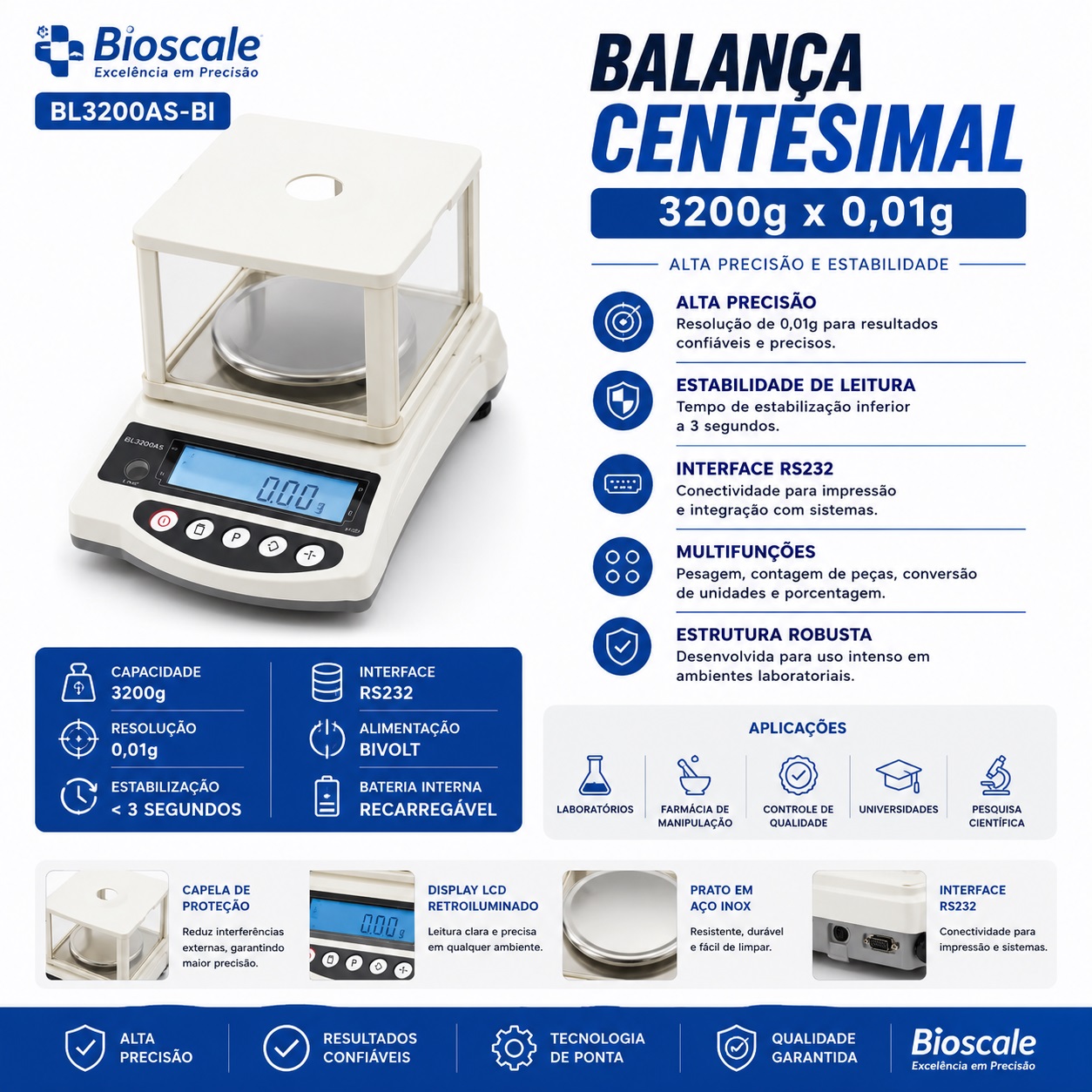 balança bioscale nl3200as gpt