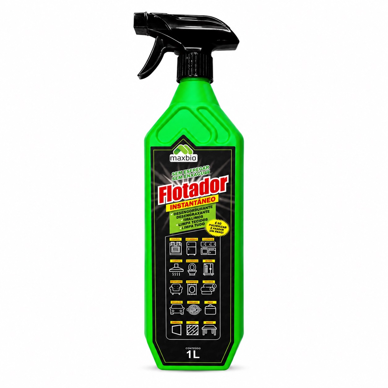 flotador 1 litros maxbio fundo branco
