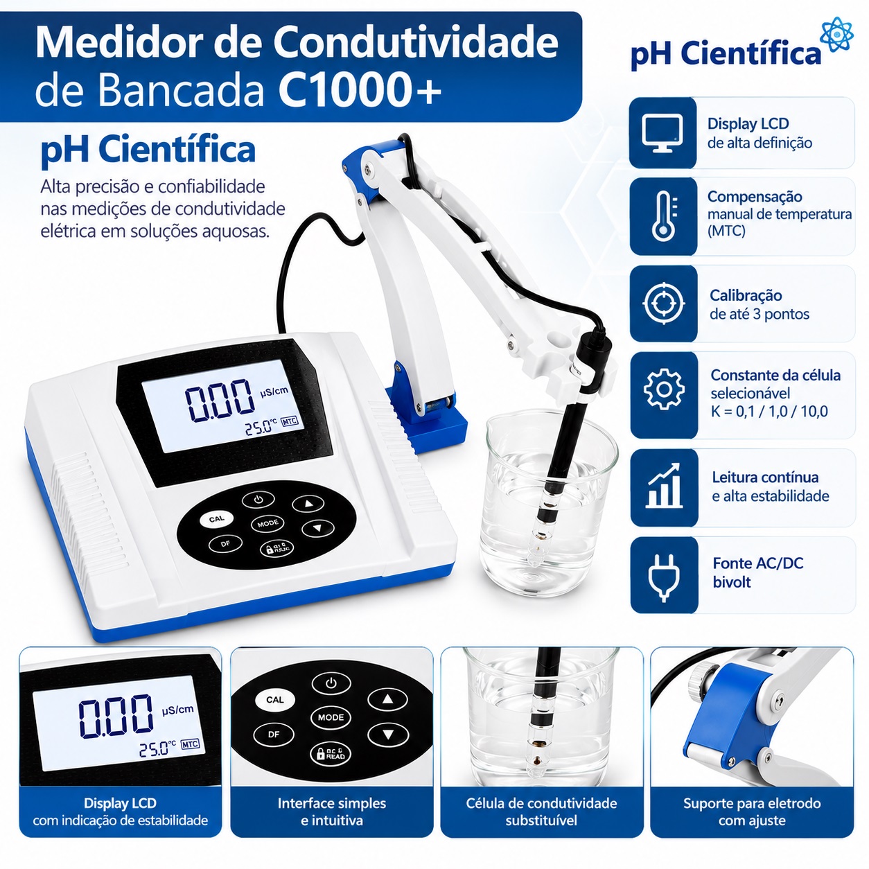 condutivimetro c1000 ph cientifica folder gpt